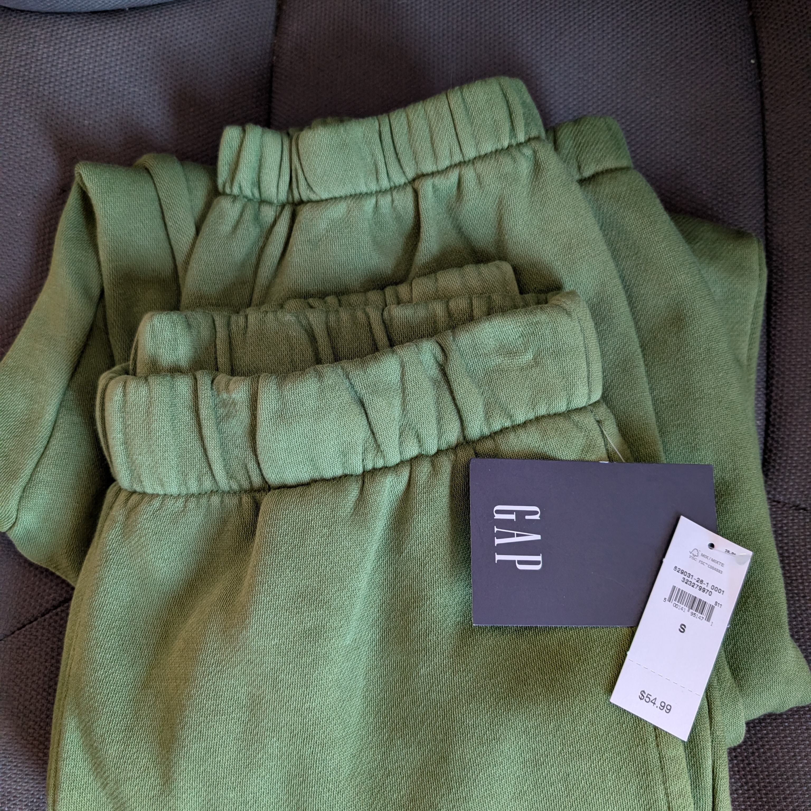 Nwt Gap Women's Fleece Joggers -Twist Of Lime Color